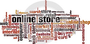 Online store word cloud