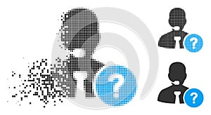 Dissipated Pixel Halftone Online Support Icon
