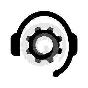 Online support icon. Hotline or technical support.