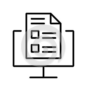 Computer online application icon
