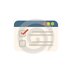 Online survey form with checkboxes being filled out on computer screen