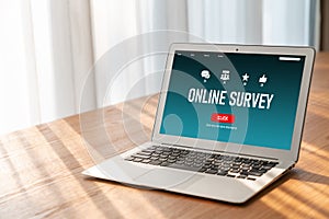 Online survey form for modish digital information collection