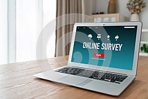 Online survey form for modish digital information collection