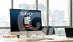 Online survey form for modish digital information collection