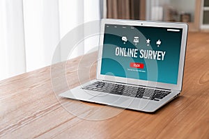 Online survey form for modish digital information collection