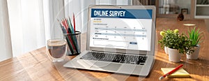 Online survey form for modish digital information collection