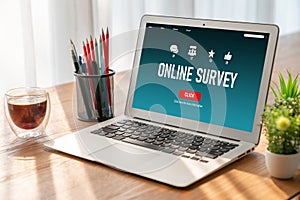 Online survey form for modish digital information collection