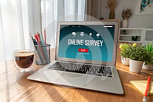 Online survey form for modish digital information collection