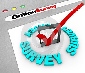 Online Survey - Web Screen