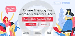 Online therapy for women mental health assistance