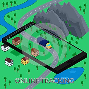 Online tracking of delivery