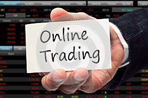 Online Trading. Trading concept.