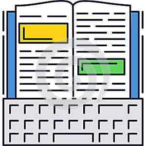 Online training icon digital web education vector