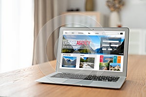 Online travel agency website for modish search and travel planning