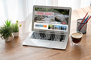 Online travel agency website for modish search and travel planning