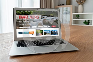 Online travel agency website for modish search and travel planning