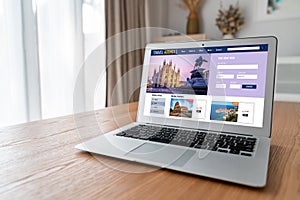 Online travel agency website for modish search and travel planning