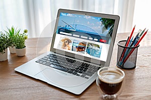 Online travel agency website for modish search and travel planning