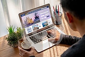 Online travel agency website for modish search and travel planning