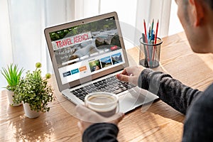 Online travel agency website for modish search and travel planning