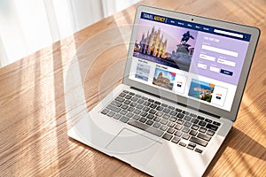 Online travel agency website for modish search and travel planning