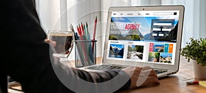 Online travel agency website for modish search and travel planning