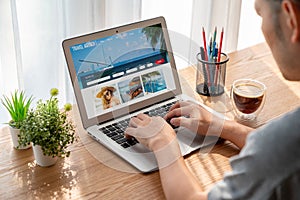 Online travel agency website for modish search and travel planning