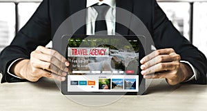 Online travel agency website for modish search and travel planning