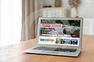 Online travel agency website for modish search and travel planning