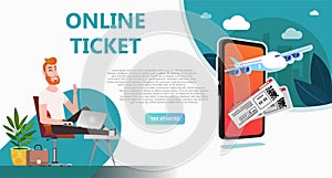 Online travel store, online ticket booking.