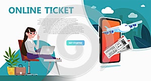 Online travel store, online ticket booking