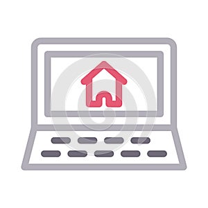 Online vector color line icon