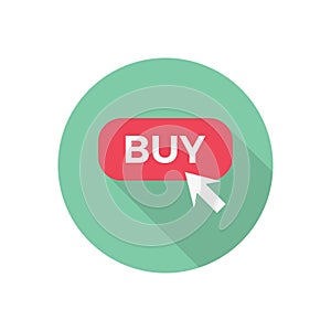 Online vector flat color icon