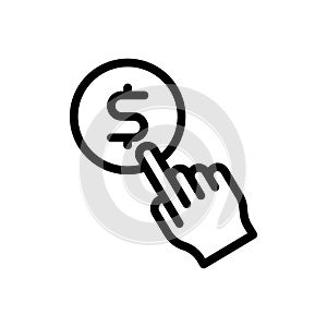 Online vector thin line icon