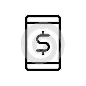 Online vector thin line icon