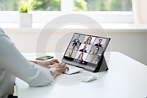 Online Video Conference Business Interview Call