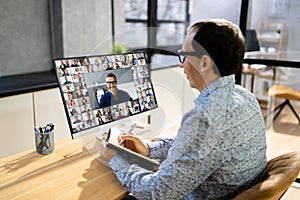 Online Video Conference Call