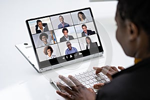 Online Video Conference Interview Call