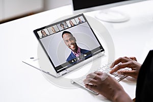 Online Video Conference Interview Call