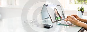 Online Video Conference Interview Call