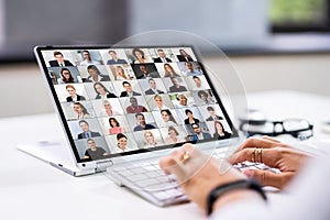 Online Video Conference Interview Call