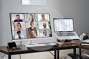 Online Video Conference Virtual Meeting