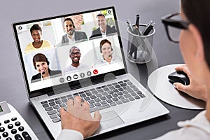 Online Video Conference Webinar Call