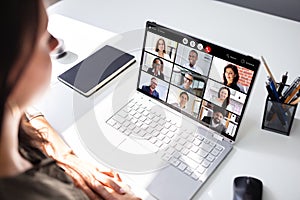 Online Video Conference Webinar Call