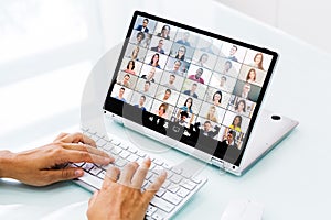Online Video Conference Webinar Call