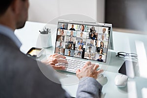 Online Video Conference Webinar Call