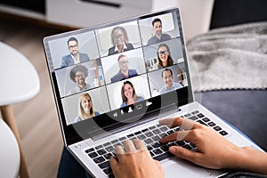 Online Video Conference Webinar Call