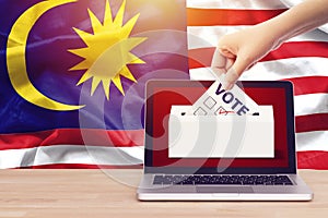 Online vote , poll, exit poll for Malaysia general election