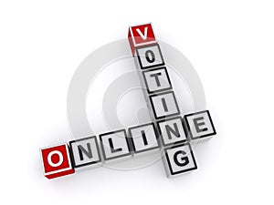 Online voting word blocks