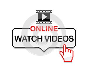 Online watch videos icon